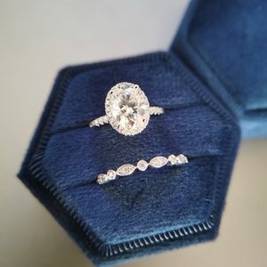 1.5 Carat Wedding/Anniversary/Promise Ring Set